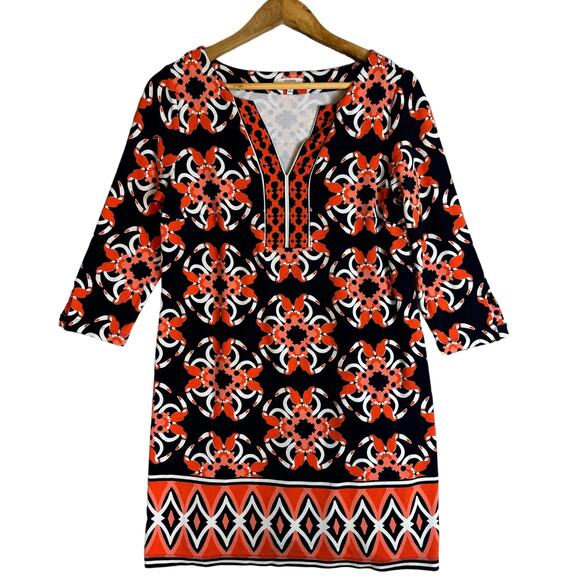 Crown & Ivy Dress Womens Bird Graphic Stretch Tropical Toucan Cruise Vacation - Picture 1 of 10